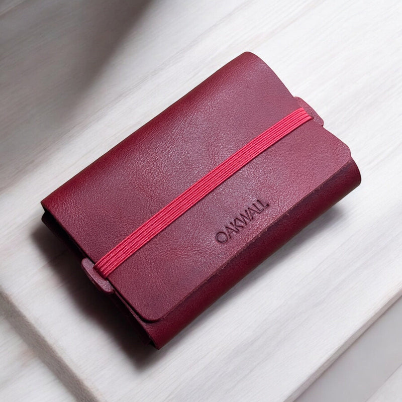 The Wrap Leather Wallet- Deep Red