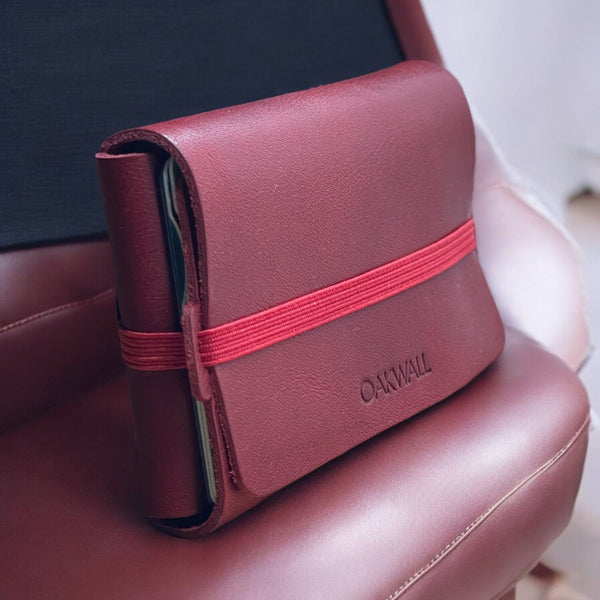 The Wrap Leather Wallet- Deep Red