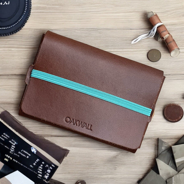 The Wrap Leather Wallet- Walnut