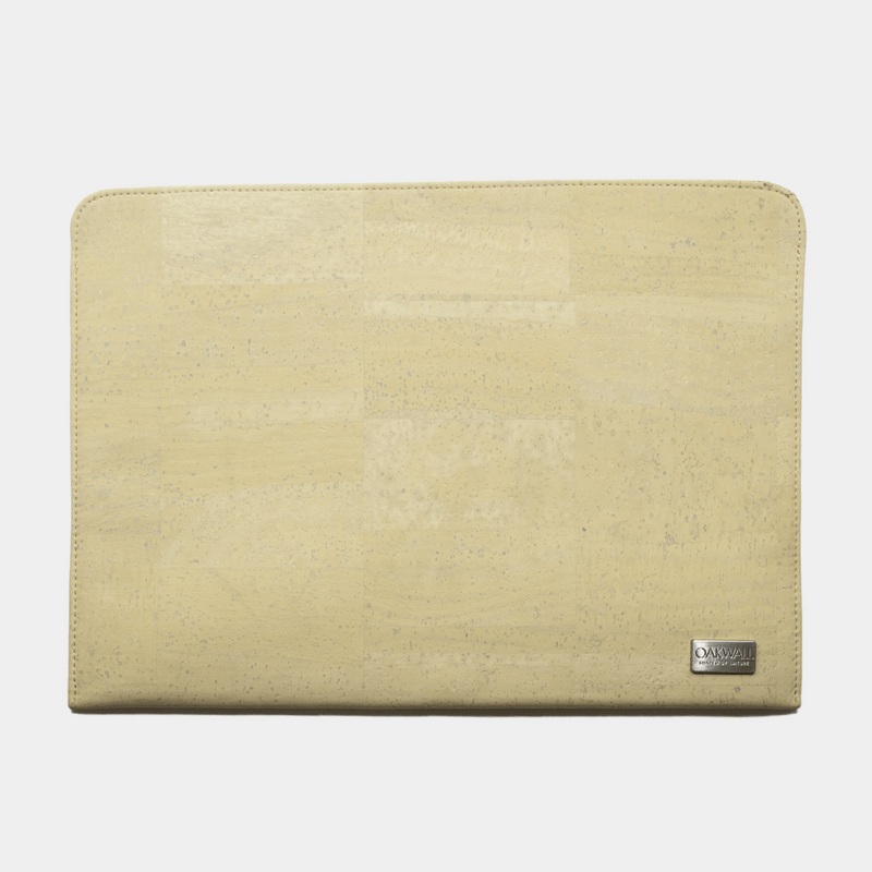 Eco Macbook Sleeve<br> Cork & Burel<br>Pale Yellow