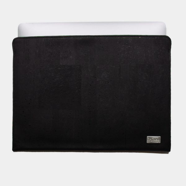 Eco Macbook Sleeve<br> Cork & Burel<br>Midnight Black