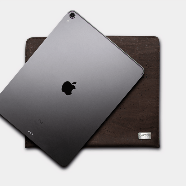 Eco Ipad Pro Sleeve<br> Cork & Burel<br> Mocha Chocolate