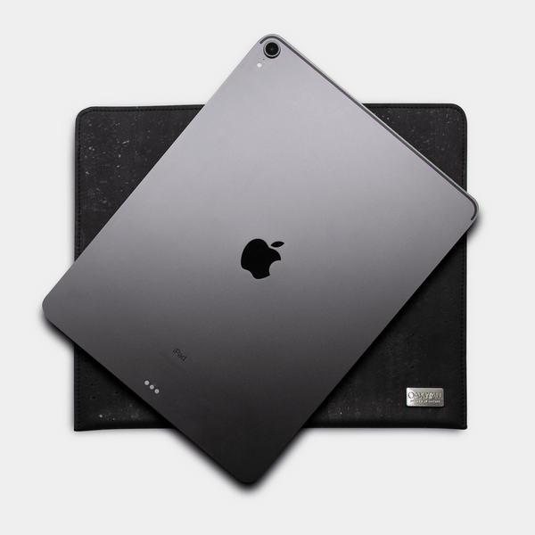 Eco Ipad Pro Sleeve<br> Cork & Burel<br> Midnight Black