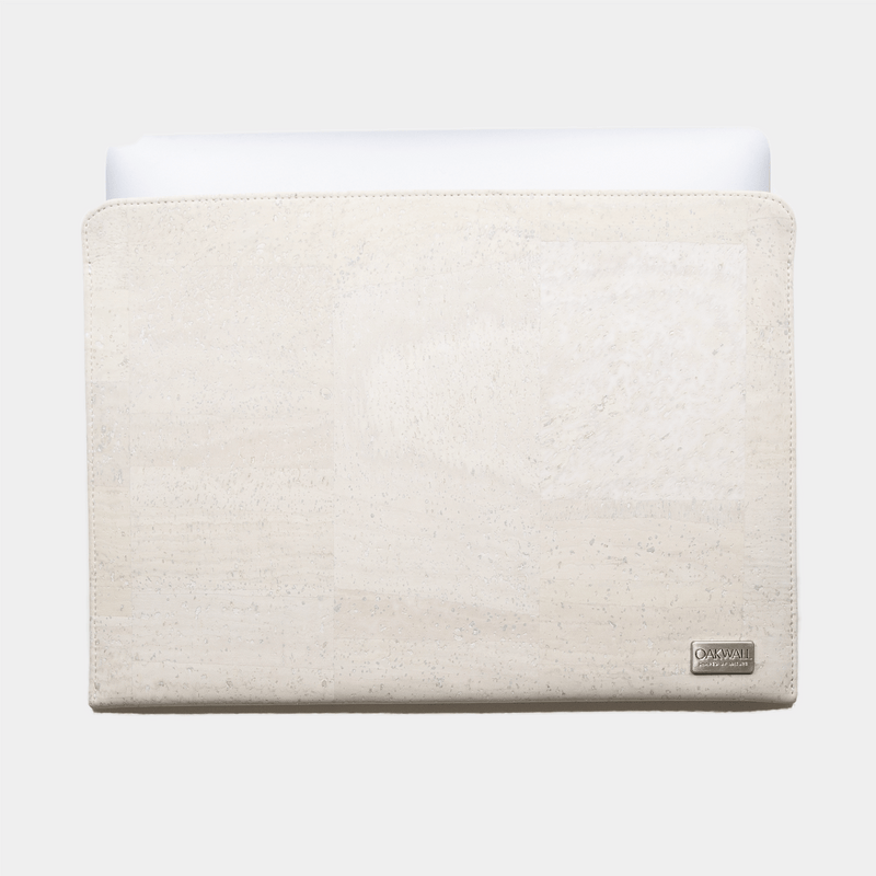 Eco Macbook Sleeve<br> Cork & Burel<br>Ivory