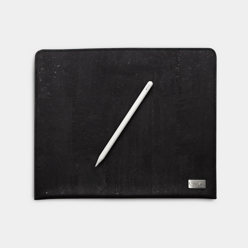 Eco Ipad Pro Sleeve<br> Cork & Burel<br> Midnight Black