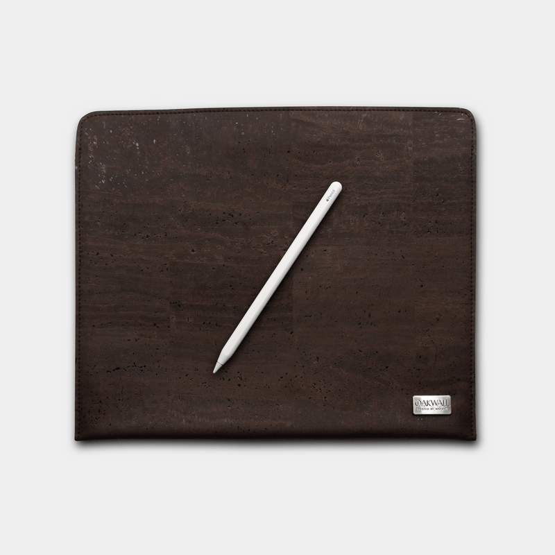 Eco Ipad Pro Sleeve<br> Cork & Burel<br> Mocha Chocolate