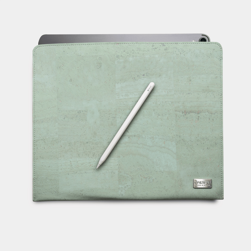 Eco Ipad Pro Sleeve<br> Cork & Burel<br> Mint