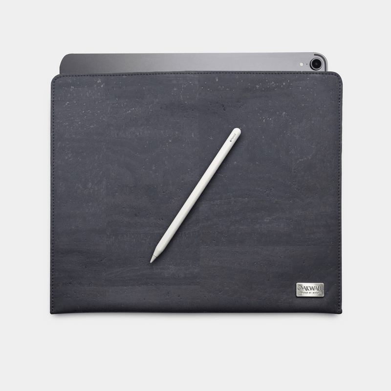 Eco Ipad Pro Sleeve<br> Cork & Burel<br> Navy Grey