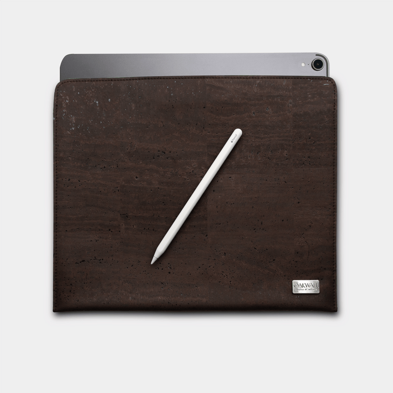 Eco Ipad Pro Sleeve<br> Cork & Burel<br> Mocha Chocolate