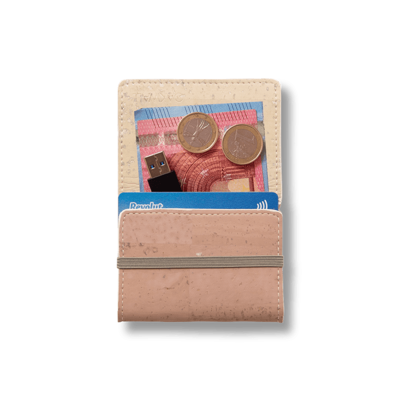 Vegan Reversible Wallet<br> Reverso<br> Ivory & Pale Pink